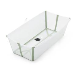 Ванночка Stokke Flexi Bath XL Складная Прозрачная Зеленая Фото