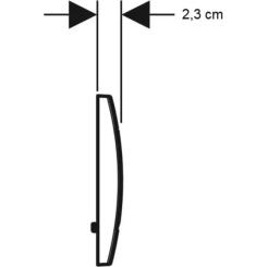Панель смыва Geberit Delta30 хром Фото 3