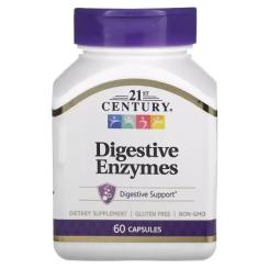 Витамин 21st Century Травні ферменти, Digestive Enzymes, 60 капсул Фото