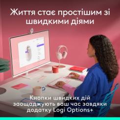 Мышка Logitech POP Mouse With Emoji Bluetooth Rose Фото 3