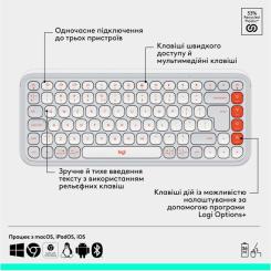 Комплект Logitech POP Icon Combo Bluetooth UA Off-White Фото 5