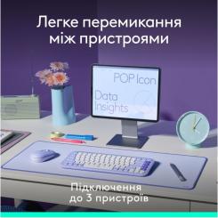 Комплект Logitech POP Icon Combo Bluetooth UA Off-White Фото 7