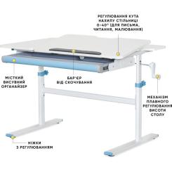 Парта Evo-kids TH-220 Blue Фото 1