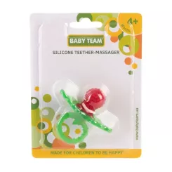 Прорезыватель Baby Team Масажер Силіконовий Малинка Фото 1