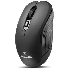 Мышка REAL-EL RM-331W Wireless Black Фото 1