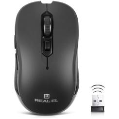 Мышка REAL-EL RM-331W Wireless Black Фото 3