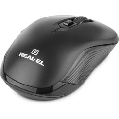 Мышка REAL-EL RM-331W Wireless Black Фото 4
