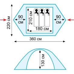 Палатка Tramp Nishe 3 (v2) Фото 11