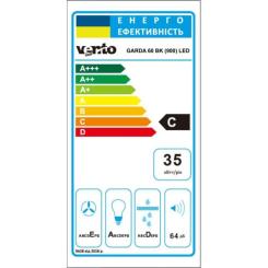 Вытяжка кухонная Ventolux GARDA 60 BK (900) LED Фото 7