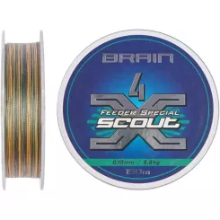 Шнур Brain Scout 4X 150m (camo) 0.080mm 4.4kg Фото 1