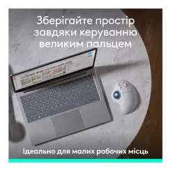 Мышка Logitech Ergo M575S Wireless Trackball Off-white Фото 7