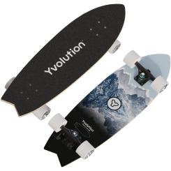 Скейтборд детский Yvolution Fishtail Cruiser 76 см, синий Фото