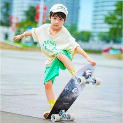 Скейтборд детский Yvolution Fishtail Cruiser 76 см, синий Фото 3