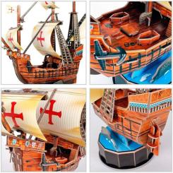 Пазл Cubic Fun Трехмерная головоломка-конструктор Санта Мария Фото 5