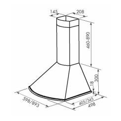 Вытяжка кухонная Eleyus Bora 1200 LED SMD 60 WH Фото 11