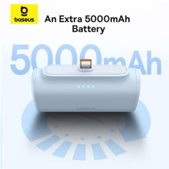 Батарея универсальная Baseus Compact 4900mAh 20W Lightning, White (PPWC05I) Фото 2