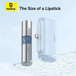 Батарея универсальная Baseus Compact 4900mAh 20W Lightning, White (PPWC05I) Фото 4