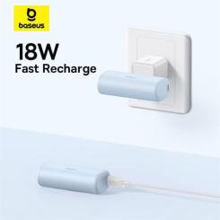 Батарея универсальная Baseus Compact 4900mAh 20W Lightning, White (PPWC05I) Фото 6