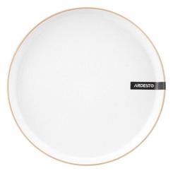 Тарелка Ardesto Apulia, 26.6см, кераміка, білий Фото 1