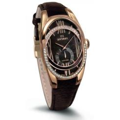 Наручные часы Seculus 1668.2.1064 brown, pvd-r cz stones, brown leather Фото