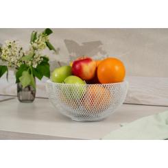 Фруктовница Ardesto Midori 25х25х12см, метал, білий Фото 4