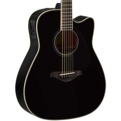 Гитара электроакустическая Yamaha FGX820C Black Фото 1