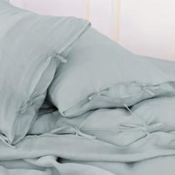 Постельное белье MirSon Лен Natural Linen Caspian 175x210 Фото 3