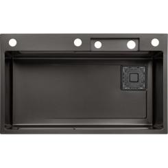 Мойка кухонная Kroner SchwarzeSET7545HM Фото