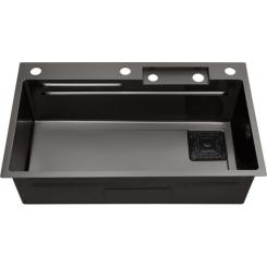 Мойка кухонная Kroner SchwarzeSET7545HM Фото 1