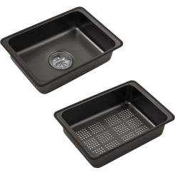 Мойка кухонная Kroner SchwarzeSET7545HM Фото 4