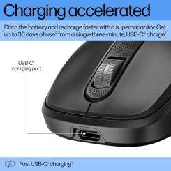 Мышка HP 510 Ultra-Fast Rechargeable Wireless Black Фото 1