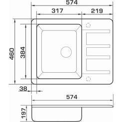 Мойка кухонная GRANADO ALANIS marron Фото 6