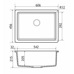 Мойка кухонная GRANADO Under top L gris Фото 6