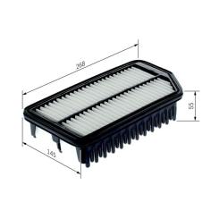 Воздушный фильтр для автомобиля Bosch F026400445 Фото 6