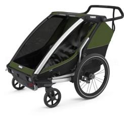 Коляска Thule Chariot Cab Double (Cypress Green) Фото