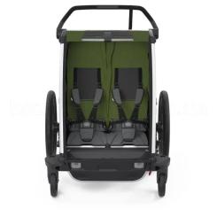 Коляска Thule Chariot Cab Double (Cypress Green) Фото 1