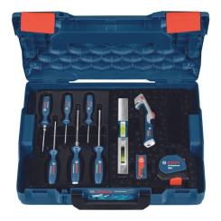 Набор инструментов Bosch 19 шт, рулетка 5м, рівень 25см Фото 3