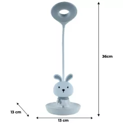 Настольная лампа Kite Bunny LED с аккумулятором, белая Фото 6