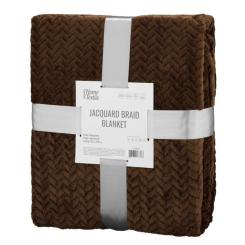 Плед Ardesto Jacquard Braid 160х200см, 100% полиэстер, коричнев Фото