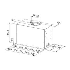 Вытяжка кухонная Franke Box Flush Basic FBFE LG A52 Фото 5