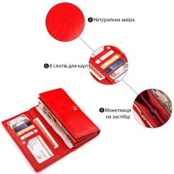 Кошелек Boston Красный Фото 3