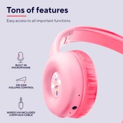 Наушники Trust Nouna Kids Wireless Pink Фото 4
