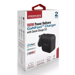 Зарядное устройство Promate 100W 3xUSB-C + USB-A Фото 1