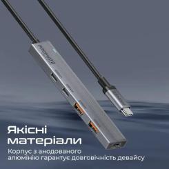 Концентратор Promate USB Hub 4 ports litehub-pro Фото 3