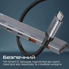 Концентратор Promate USB Hub 4 ports litehub-pro Фото 4
