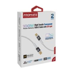 Дата кабель Promate USB-C to USB-C 1.2m Фото 1