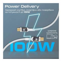 Дата кабель Promate USB-C to USB-C 1.2m Фото 2