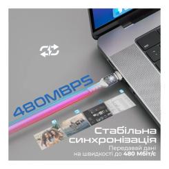 Дата кабель Promate USB-C to USB-C 1.2m Фото 3