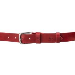 Ремень Grande Pelle Женский кожаный Красный Фото 1