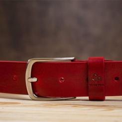Ремень Grande Pelle Женский кожаный Красный Фото 7
